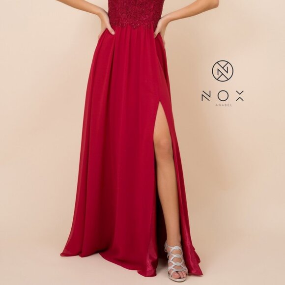 Sweetheart Neck Lace Bodice Prom Dress NXY299 - Picture 4 of 5